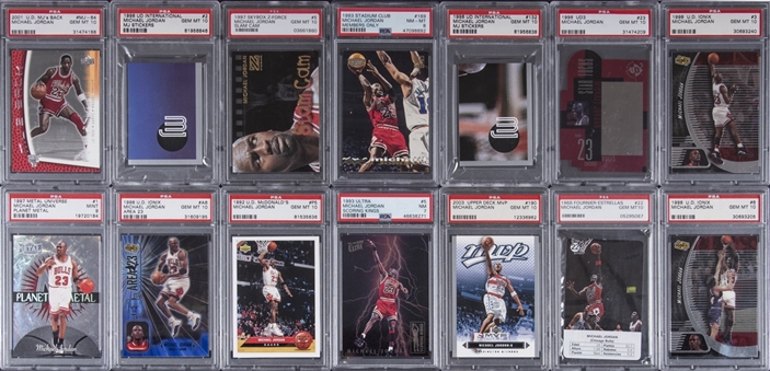 1988/89-03/04 Assorted Brands Michael Jordan PSA Card Collection (14)